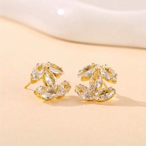 Elegant Gold and Silver Leaf Earrings